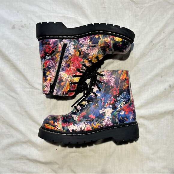 anarchic by TUK womens 6 shoe floral pattern - Picture 2 of 11